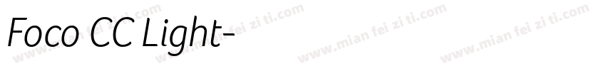 Foco CC Light字体转换